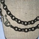 Gun Metal with Silver Snake Clasp Necklace - Shoshanna Lee