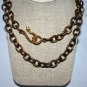Brass Metal with Gold Snake Clasp Necklace - Shoshanna Lee