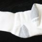Hanes Men's New White W/Gray Heel Crew Socks Large 10-12