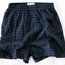 Towncraft 1 Pair Men's Flannel Boxers blue/black Plaid  Small 28-30