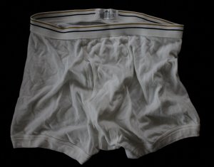 Stafford Men's 1 pr White Underwear Boxer Briefs Large