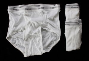 Hanes Men's 3 Pair New Underwear White Briefs Large 36-38