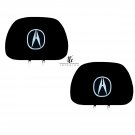 Universal Acura Car Headrest covers with Lycra backing Set of 2