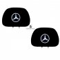 Universal Mercedes Benz Car Headrest covers with Lycra backing Set of 2