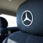 Universal Mercedes Benz Car Headrest covers with Lycra backing Set of 2