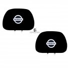 Universal Nissan Car Headrest covers with Lycra backing Set of 2