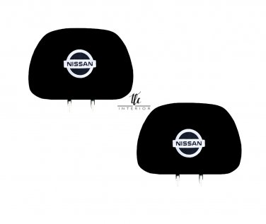 Universal Nissan Car Headrest covers with Lycra backing Set of 2