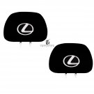 Brand New Lexus Car headrests covers with Lycra backing Quantity 2