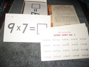 Milton Bradley New Math Flash Cards 1965
