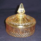 Indiana Glass"MARIGOLD" PRINCESS Powder/Candy Box"RARE"