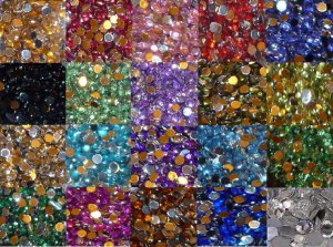 200 Mixed Rhinestones