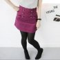 Pink High-waist Button skirt  (size S)