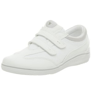 Grasshoppers Women's White Stretch Plus Sneaker (size 6 W)