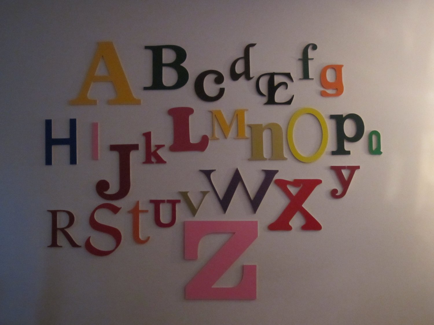 Nursery Wall Letters Alphabet Set Unfinished Mdf Wood Ready To Paint