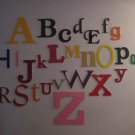 Nursery Wall Letters Alphabet Set Unfinished MDF Wood Ready to paint