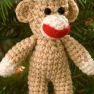 Sock Monkey Ornament