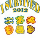 XL - White - "I Survived 2012 - Team Logos" T-shirt