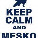 XL - White - "KEEP CALM AND MESKO ON" Zoltan Mesko T-shirt New England Patriots