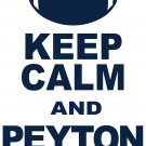 XXXL - White - "KEEP CALM AND PEYTON ON" Peyton Manning T-shirt Denver Broncos