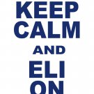 XXL - White - "KEEP CALM AND ELI ON" Eli Manning T-shirt New York Giants