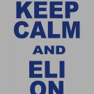 XXL - Ash Gray - "KEEP CALM AND ELI ON" Eli Manning T-shirt New York Giants