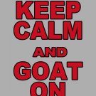 Large - Ash Gray - "KEEP CALM AND GOAT ON" WPI T-shirt Worcester Polytechnic Institute
