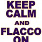 Small - White - "KEEP CALM AND FLACCO ON" Joe Flacco T-shirt Baltimore Ravens