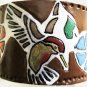 Leather Humming Bird Bracelet Hand Made Item 138