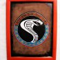 Collector's  Shelby Cobra Emblem Leather Painting Item 148