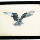Collector's  Osprey Bird Of Prey Leather Painting Item 149