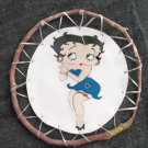 Collector's Leather Painting Of Betty Boop Maple Hoop Item 177