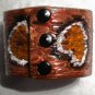Collector's Snake Skin Designed Leather Bracelet I-188