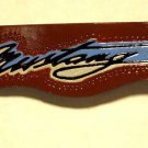 Mustang Leather Text Is Hand Carved & 100% Leather Item 216