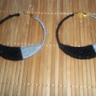 Black n Silver quarter moon Cotton candy