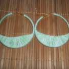 Lime green Quarter Moon Cotton candy