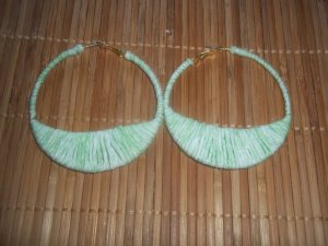 Lime green Quarter Moon Cotton candy