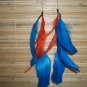 Blue/ orange feathers