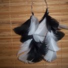 Black/white Feather Earrings