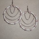 Beaded Chain Hoops