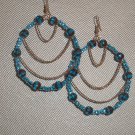 Beaded Chain Hoops