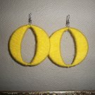 Yellow Cotton Candy hoops