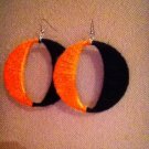 Orange and Black Hoops