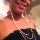 Gold Necklace Earrings