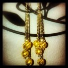 Gold ball Dangles