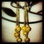 Gold ball Dangles