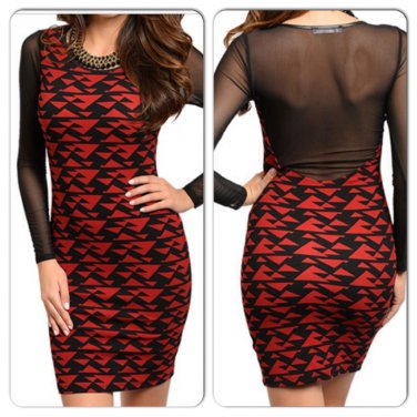 Large Red and Black lace