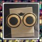 Handmade Black Gold Studs