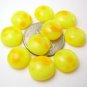 Dino Egg Cabochons - Yellow Speckled Fused Glass Cabs