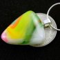 Spring Swirl Art Glass Pendant