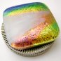 Sunset Dichroic Fused Glass Card Protector